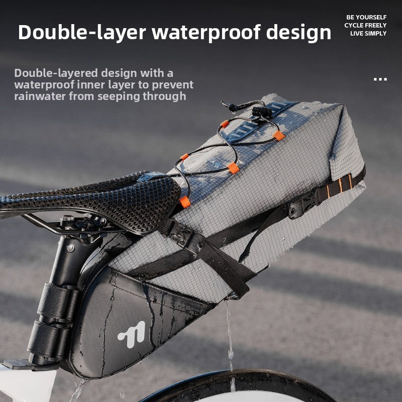 West Rider Bicycle Tail Bag Waterproof Long-distance Large Capacity Rear Bag Tail Bag Mountain Bike Saddle Bag Riding Equipment