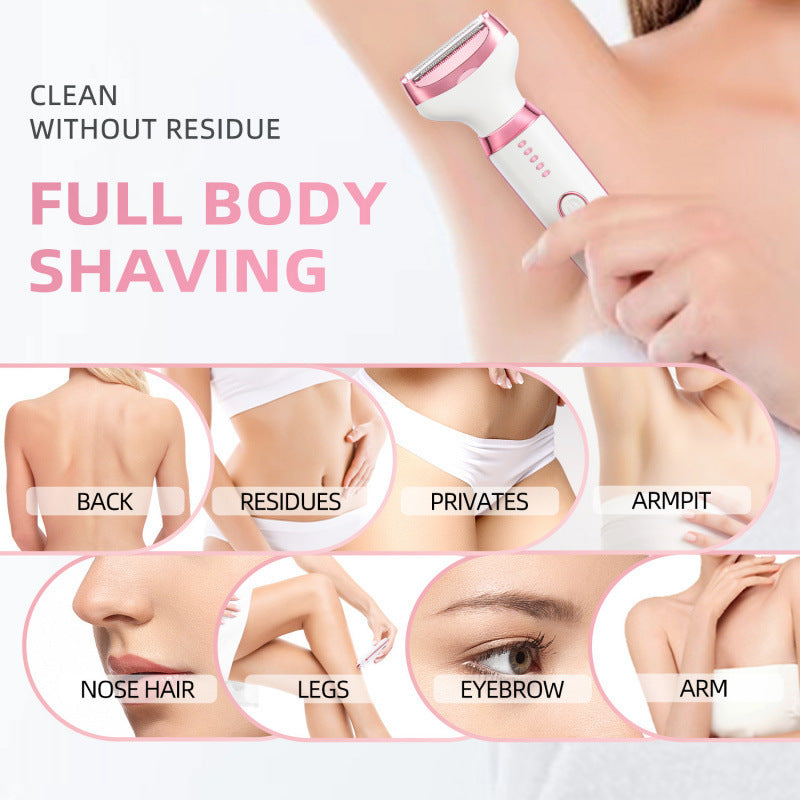 Five-in-One Waterproof Electric Shaver with Multiple Attachments