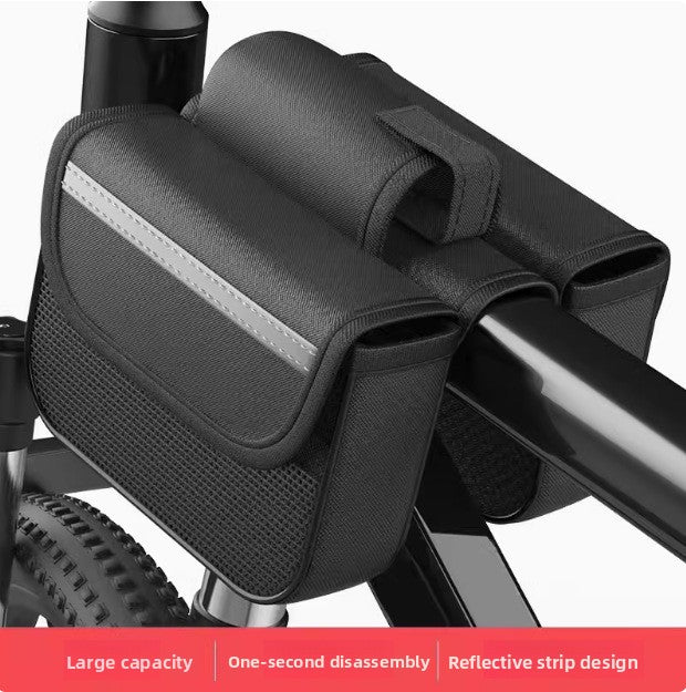 Waterproof Bicycle Handlebar Bag with Touch Screen Window