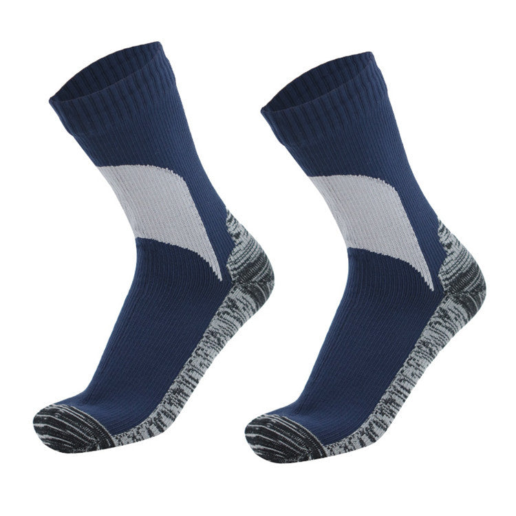 Waterproof Breathable Socks Mid-Length Outdoor Hiking and Cycling Skiing Wading Mountaineering Cold-Proof Warm Socks Waterproof Socks