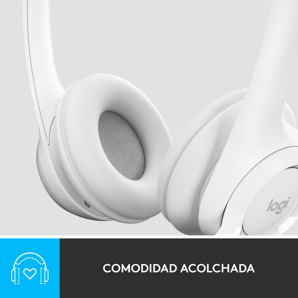 Headphones Logitech H390 White-3
