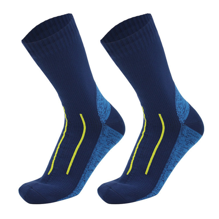 Waterproof Breathable Socks Mid-Length Outdoor Hiking and Cycling Skiing Wading Mountaineering Cold-Proof Warm Socks Waterproof Socks