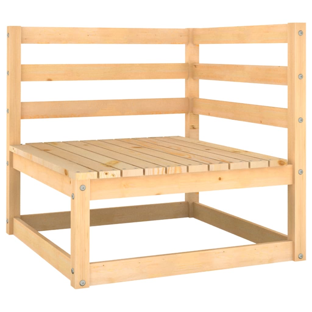 NNEVL 10 Piece Garden Lounge Set Solid Pinewood-2