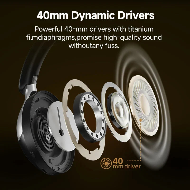 Wireless Over-Ear Headphones Black-3