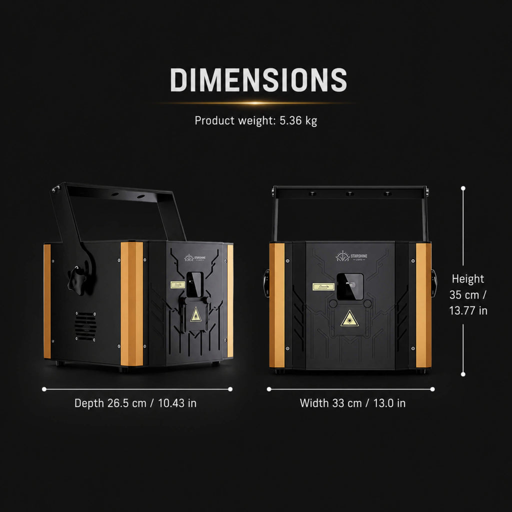 A10 ILDA DMX App Laser Light Show Projector 6W RGB for Clubs-2