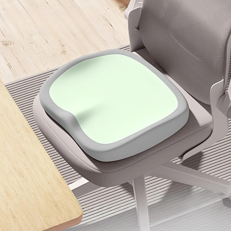 Beige seat cushion shown in supplier photo