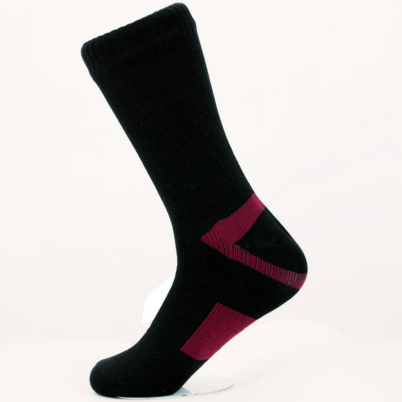 Waterproof Breathable Socks Mid-Length Outdoor Hiking and Cycling Skiing Wading Mountaineering Cold-Proof Warm Socks Waterproof Socks