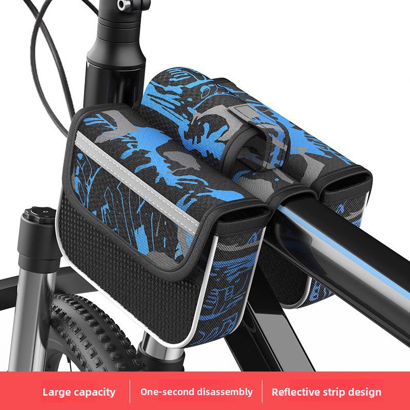 Waterproof Bicycle Handlebar Bag with Touch Screen Window