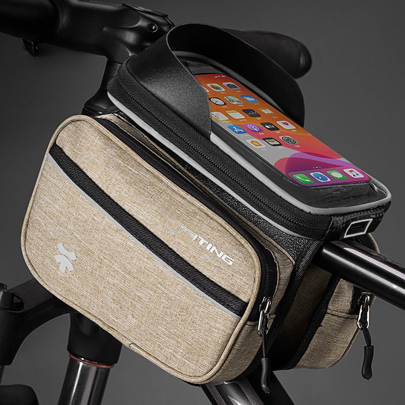 Waterproof Bicycle Handlebar Bag with Touch Screen Window