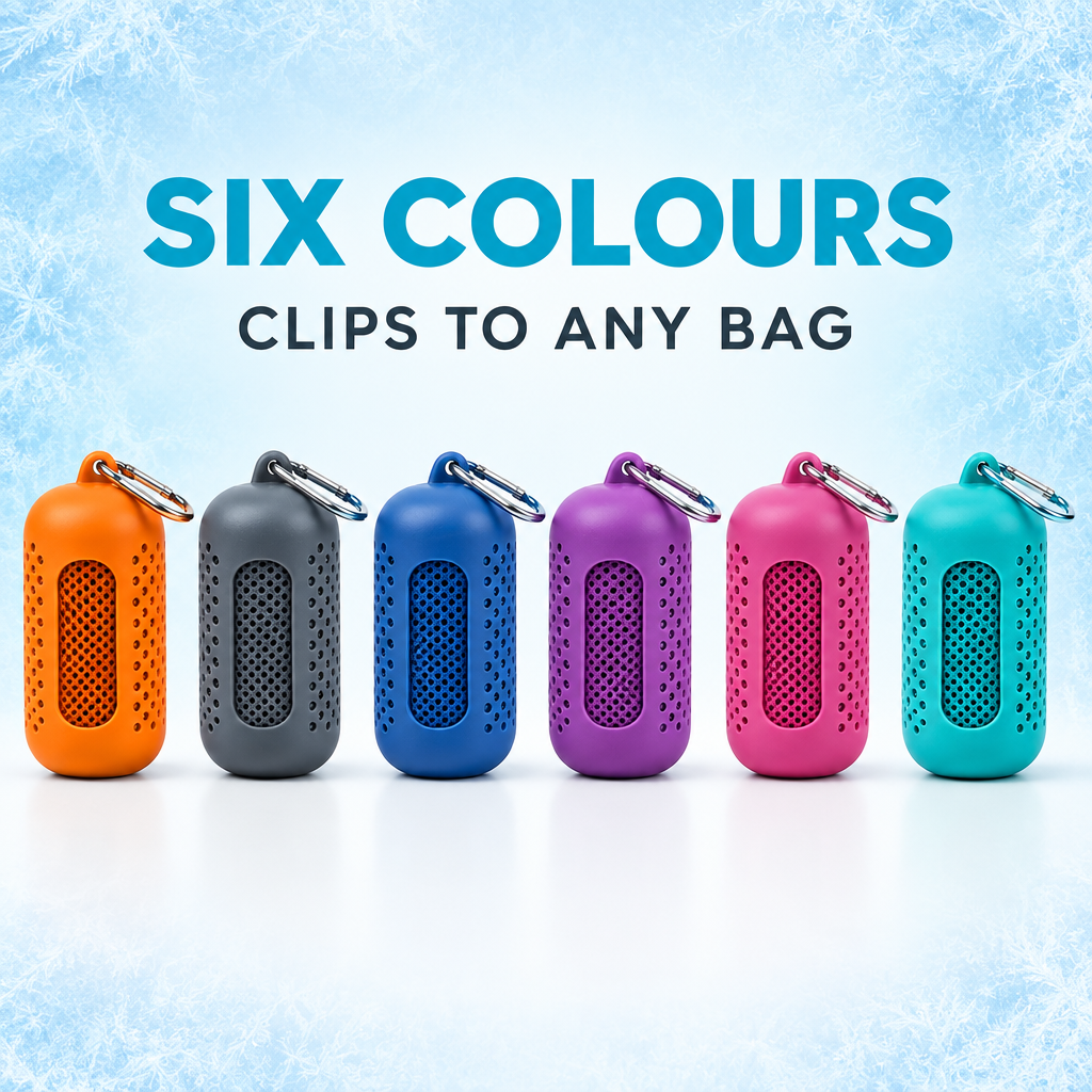 Cooling towel colour range creative