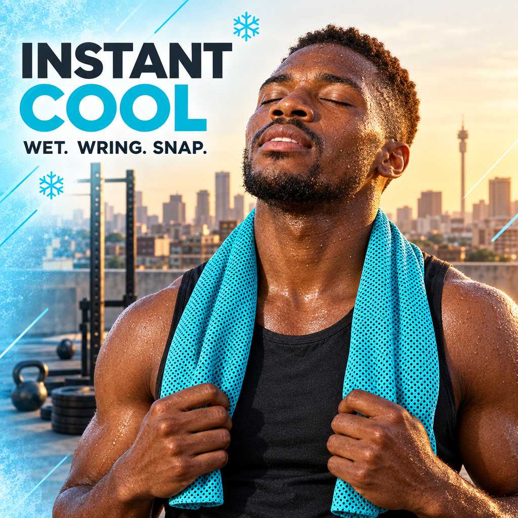 Cooling towel hero campaign creative