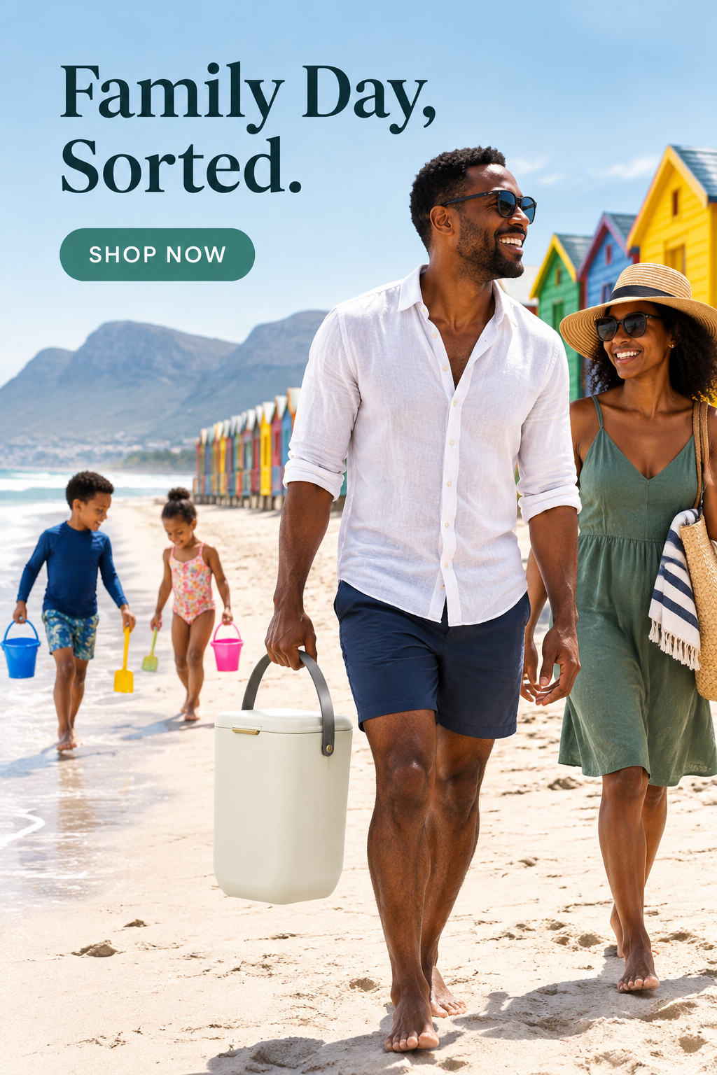 Cream cooler on a Muizenberg family beach day