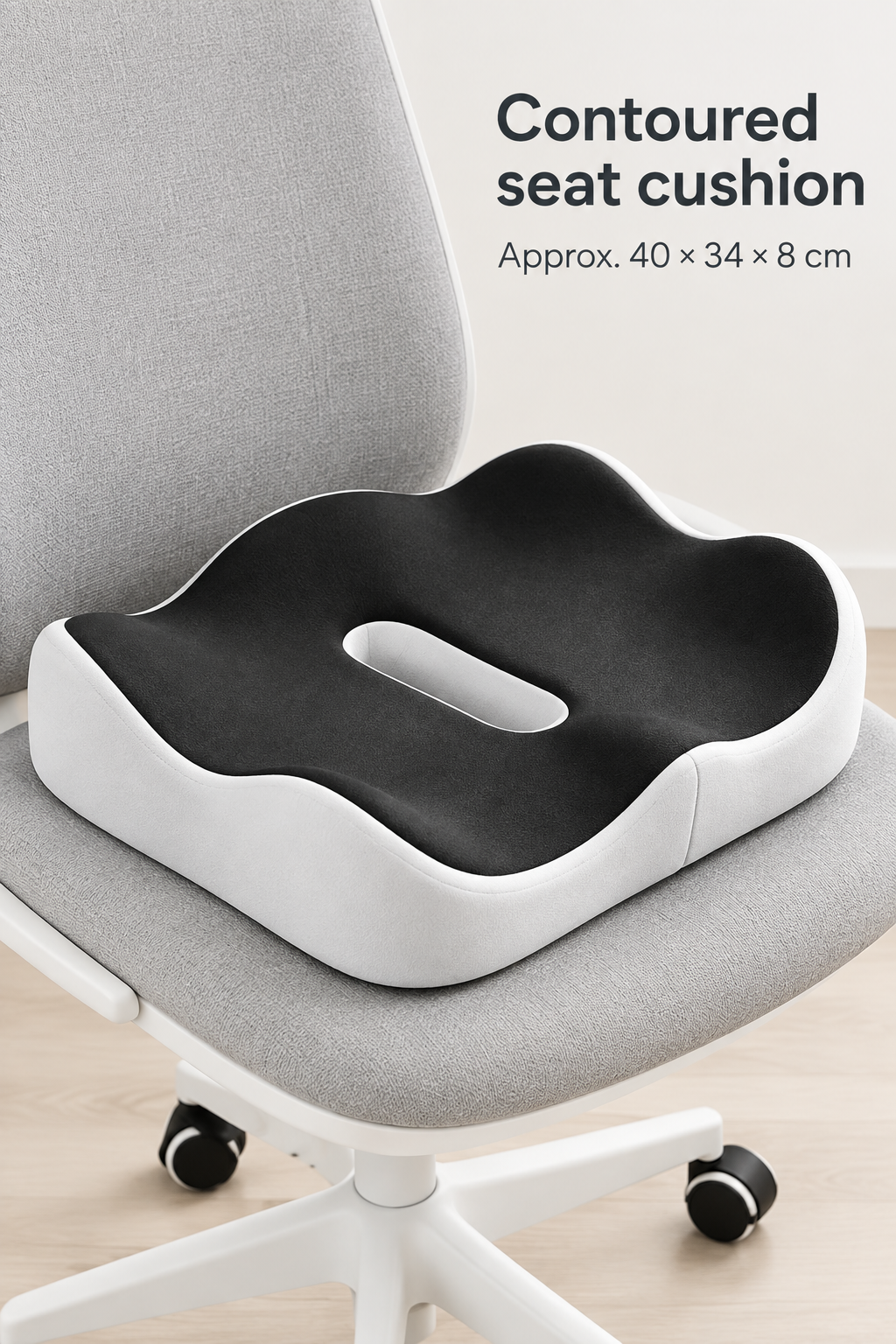 Deep-contour cushion size card