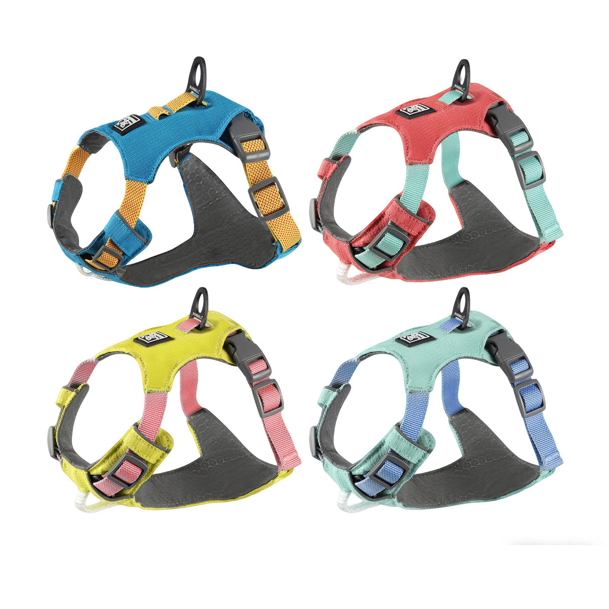 Pet double-layer breathable and waterproof chest and back strap