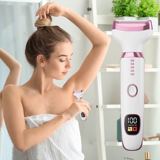 Five-in-One Waterproof Electric Shaver with Multiple Attachments