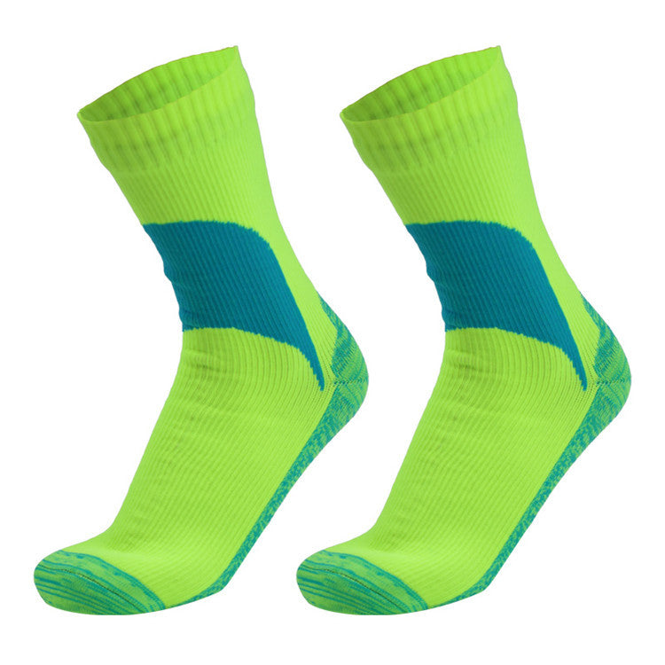 Waterproof Breathable Socks Mid-Length Outdoor Hiking and Cycling Skiing Wading Mountaineering Cold-Proof Warm Socks Waterproof Socks