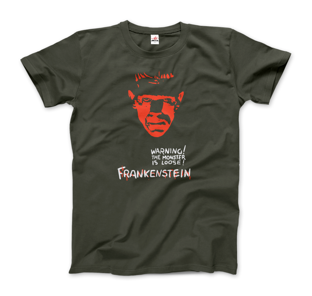 Frankenstein 30s Sci-Fi Horror movie t-shirt-3