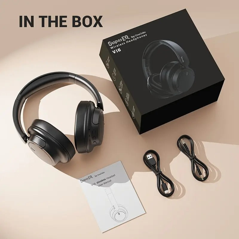 Wireless Over-Ear Headphones with Mic-4