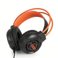 Studio Monitor Headphones Orange & Black Closed-Back Design-0