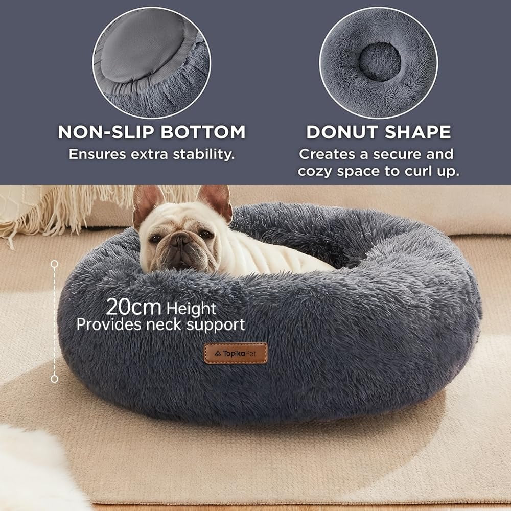 Topika Donut Dog Bed size guide S M L